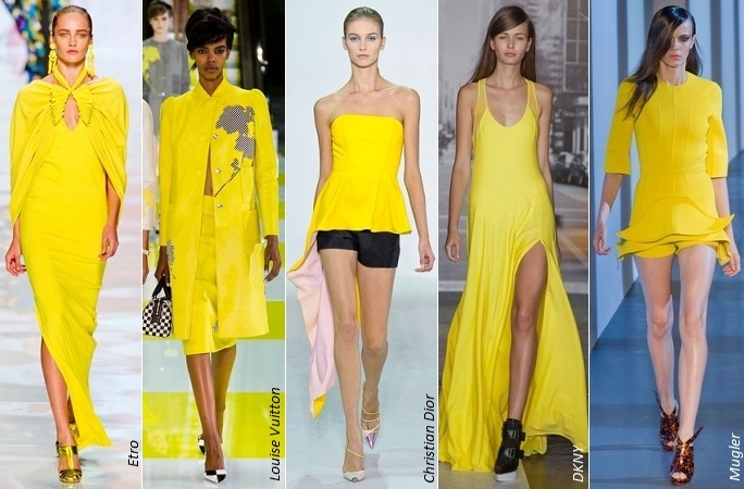 лимонное платье