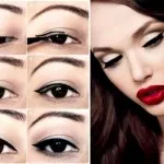 как нарисовать правильные стрелки на глазах поэтапно